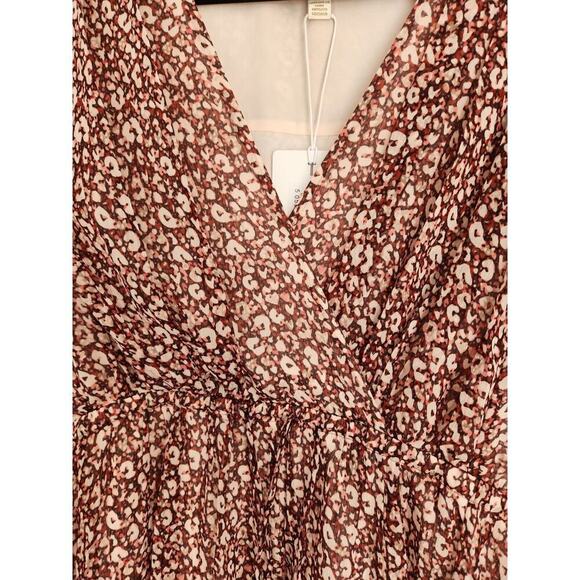 NWT Ted Baker Vallyy Draped Batwing Sleeve Midi Dress Ted 1 / US 4 #1K410 - Picture 10 of 12